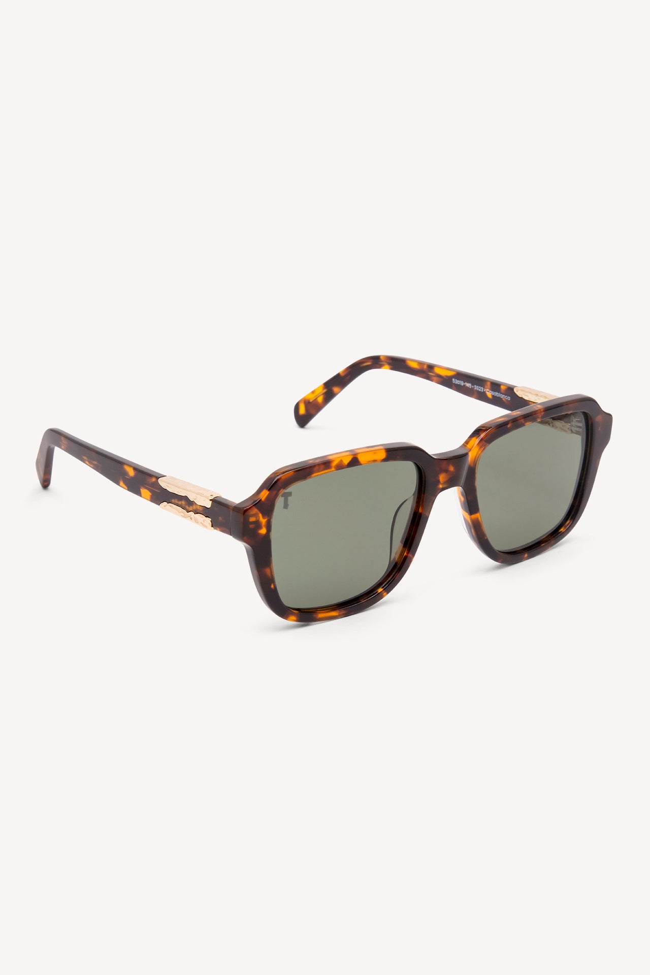 TOATIE Casablanca Square Sunglasses TORTOISE/GREEN