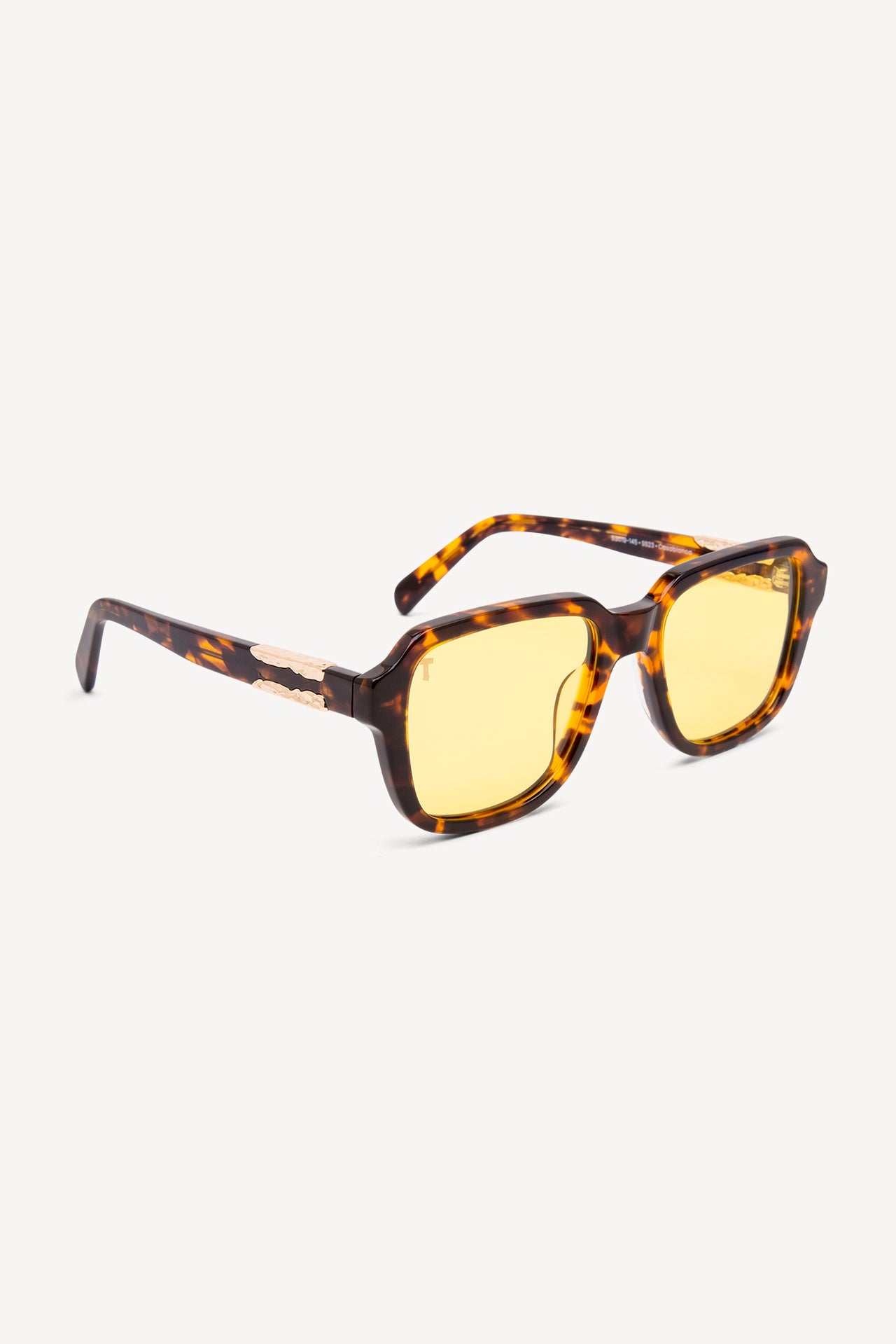 TOATIE Casablanca Square Sunglasses TORTOISE/YELLOW