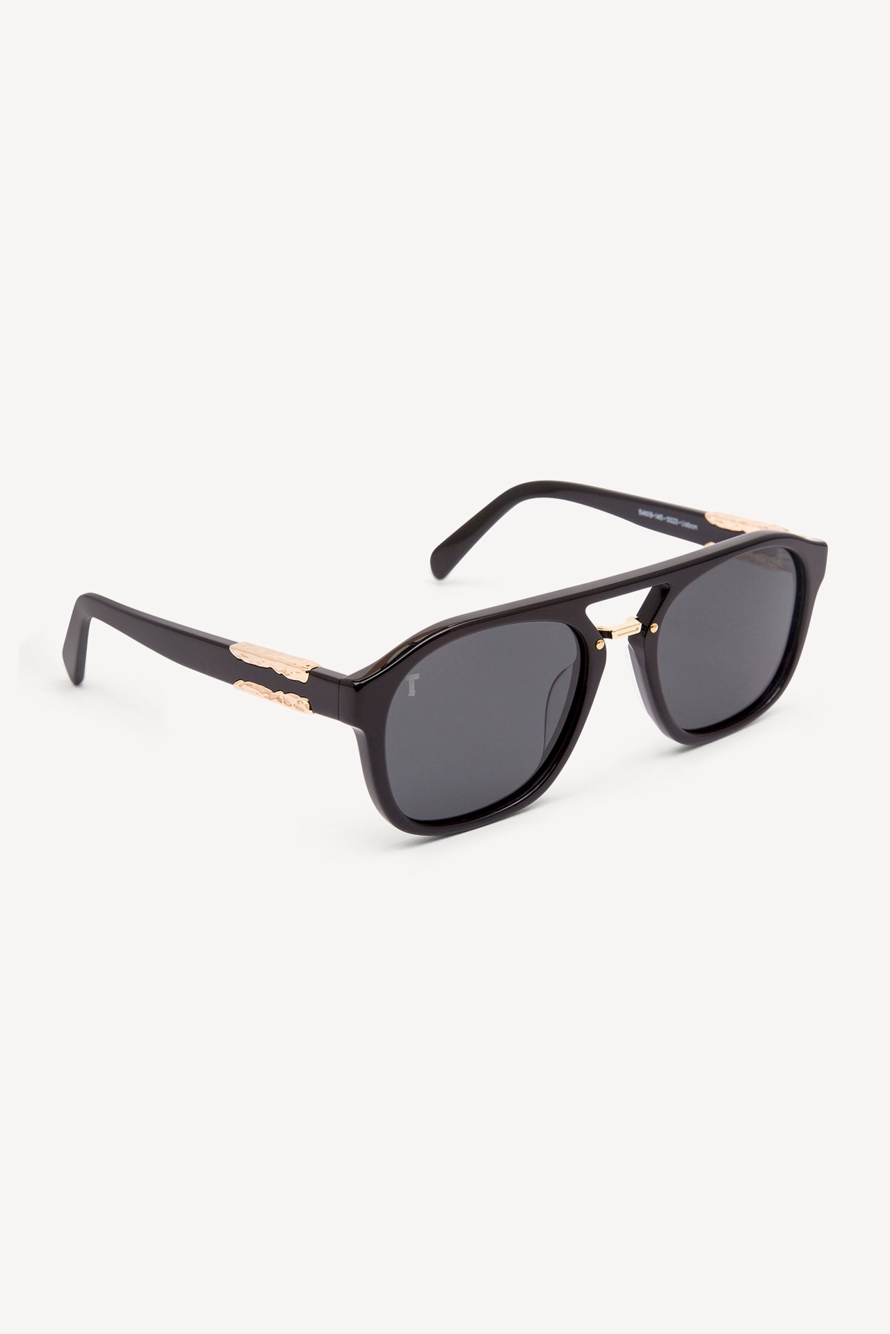 TOATIE Lisbon Aviator Sunglasses BLACK/BLACK