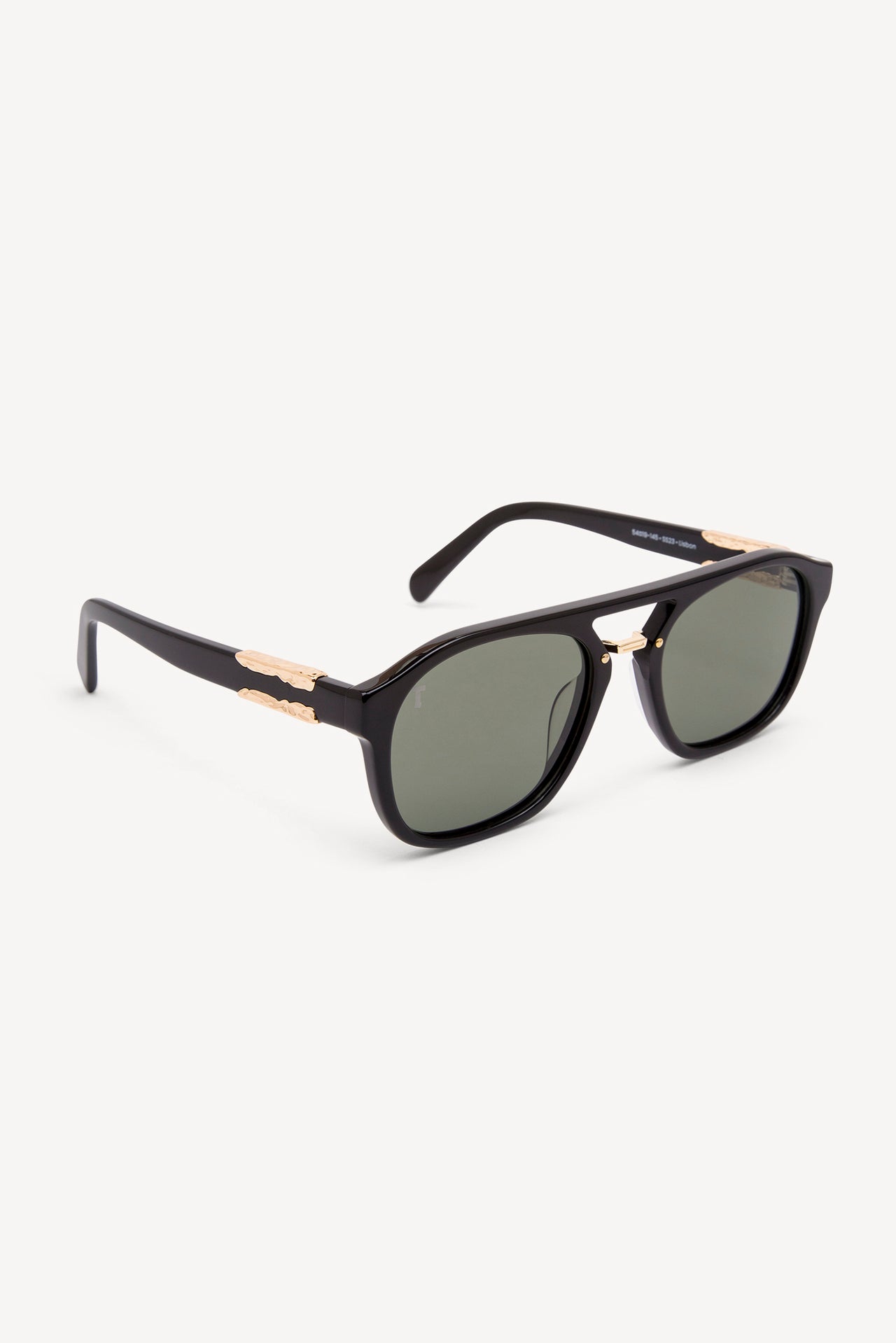TOATIE Lisbon Aviator Sunglasses BLACK/GREEN