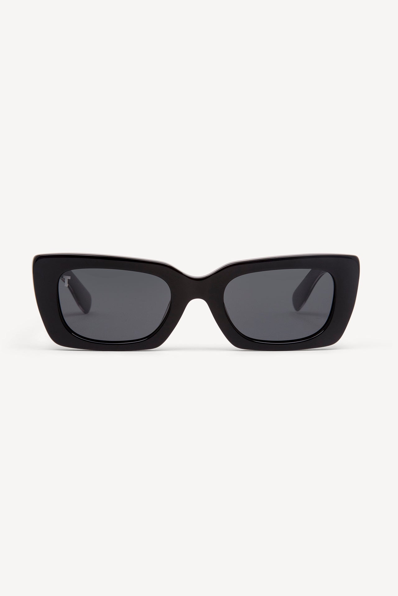 TOATIE Manila Rectangular Sunglasses BLACK/BLACK