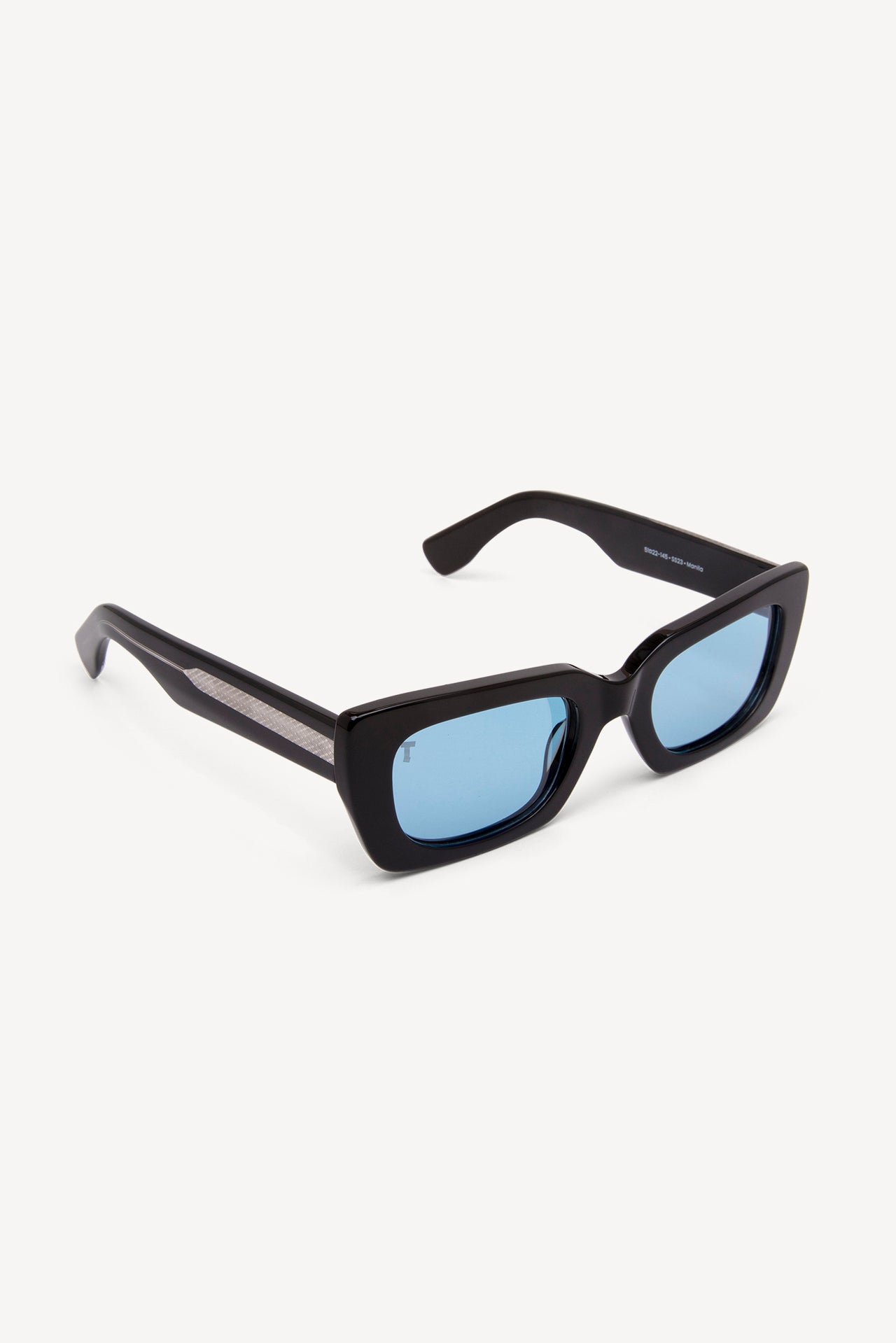 TOATIE Manila Rectangular Sunglasses BLACK/BLUE