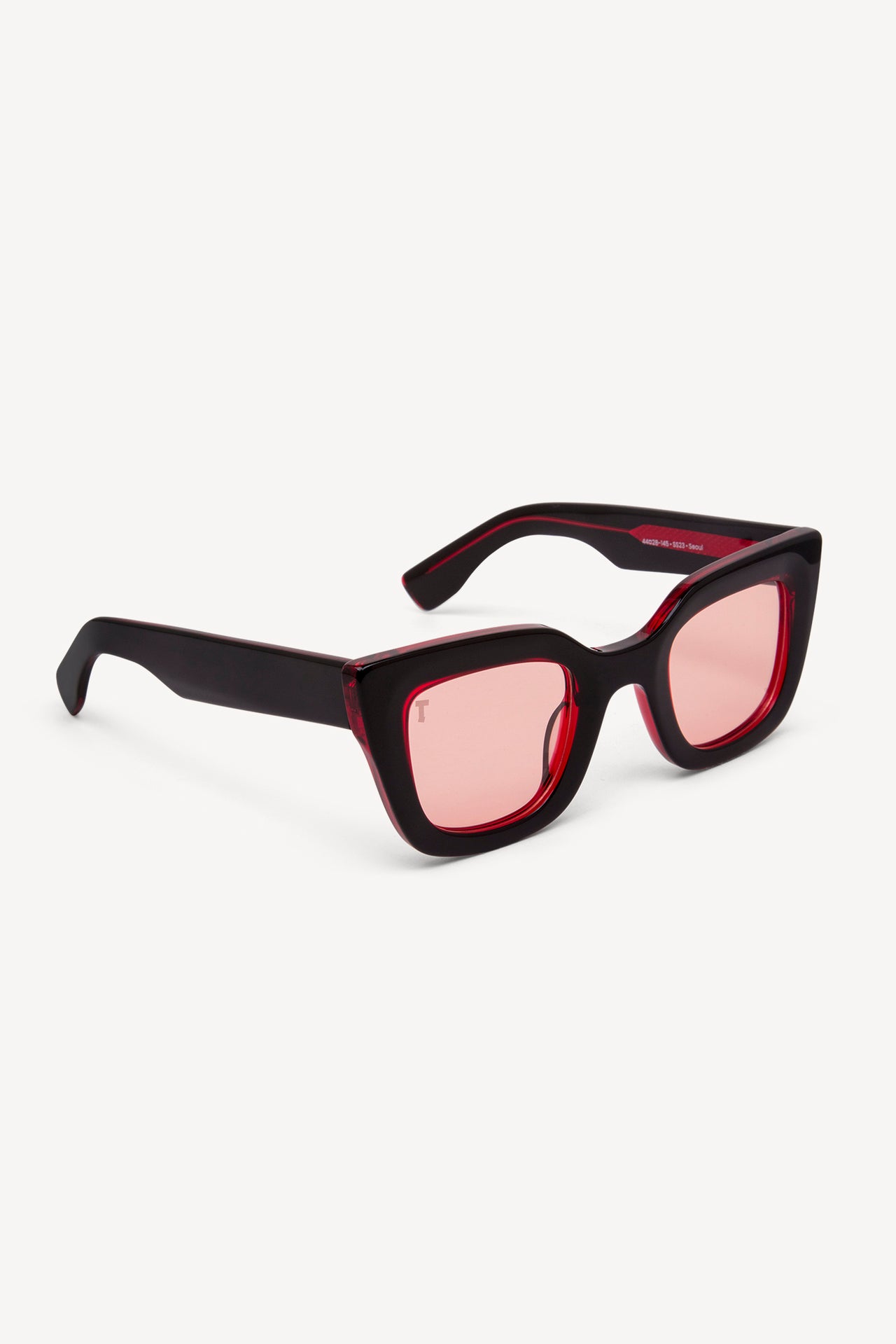 TOATIE Seoul Cat Eye Sunglasses BLACK-RED/PINK